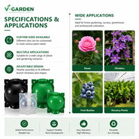 Dispositif de propagation par air de haute pression en PP durable pour l'enracinement des plantes, boîte de greffage réutilisable pour la reproduction des arbres de jardin
