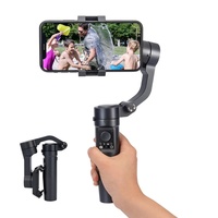 Stabilisateur de cardan portable pour téléphone portable 3-en-1 – Léger, avec support trépied intégré, télécommande sans fil et suivi du visage pour la vidéo