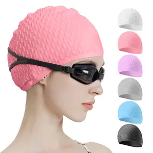 Silicone Swimming Cap Comfortable Shower Cap Suitable For Short Medium And Long Hair Swimming Caps For Men And Women