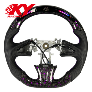 Volant sport en fibre de carbone forgée avec LED personnalisées pour Infiniti 2013-2017 Q50 Q50S QX50 Q50L Q60 Q60S Accessoires de voiture - Product Image 1
