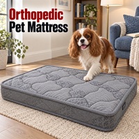 Matelas orthopédique matelassé pour chien avec housse extérieure facile d'entretien pour les distributeurs de magasins d'animaux et les collections de marques