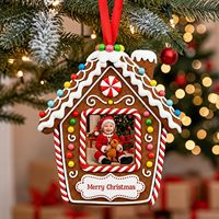 Ornamen Bingkai Foto Natal Rumah Roti Jahe Chunful 2027