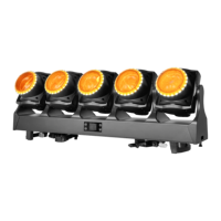 Водонепроницаемый сценический прожектор IP65 TORNADO TB 5, 5x120W RGBL LED, с диммированием, универсальным напряжением, DMX512 для концертов и мероприятий
