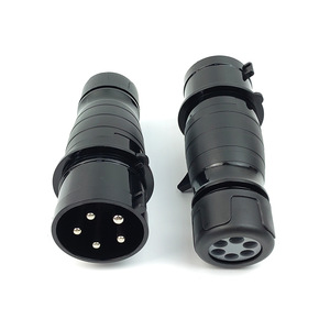 Prise d'alimentation industrielle 5 broches 32A étanche IP66 380V en ABS pour éclairage de scène et connexion électrique - Product Image 1