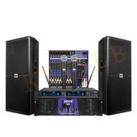 KYYSLB Amplifier Speaker Profesional Single 15-inci untuk Pertunjukan Luar Ruangan, Pernikahan, Rapat, KTV, Bar, Set Audio Panggung Berdaya Tinggi