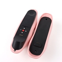 Téléphone Livre d'Or Audio à Détection de Mouvement en Forme de Lèvres avec Message de Bienvenue Vocal et Lecture Instantanée