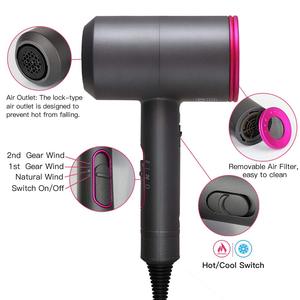 Sèche-<span class=keywords><strong>Cheveux</strong></span> <span class=keywords><strong>Professionnel</strong></span> Ionique Négatif 2000W Puissant Séchage Rapide avec Buse et Diffuseur - Product Image 4