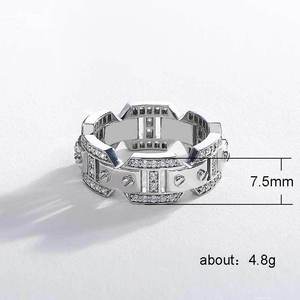 Anello da Uomo Stile Punk Creativo e alla Moda, Gioiello Regolabile in Lega di Rame, Accessorio Retrò da Strada - Product Image 5