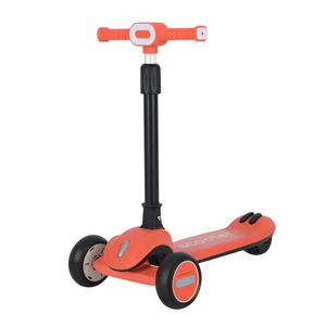 Trottinette à pédales pour enfants Istaride, moderne, légère, couleur vert café, guidon réglable, frein arrière entièrement fermé, trois roues en PU - Product Image 1