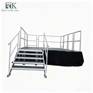 เวทีพกพาพร้อมขาปรับระดับได้สำหรับงานกลางแจ้งและในร่ม - Product Image 4