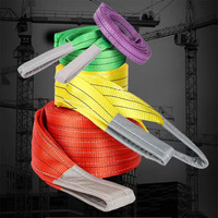 Tow askı 1t 2t 3t 4t 5t 6t 8t 10t 12t kumaş eslinga kaldırma polyester düz web sling dokuma kaldırma için kemer kayışı Tow