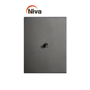 INNV5 Interruptor de aço inoxidável 1 gang 2 vias, interruptor de painel de metal para casa, hotel, série, interruptor de luz de parede, soquete vintage para a Índia