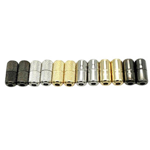 Hebilla Magnética para Cordones de Zapatos, Cápsula Metálica, Orificio de 3.5mm, Diámetro de 8mm, Plateado, Negro, Imitación Oro, Accesorio para Zapatos - Product Image 4