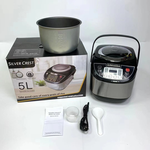 หม้อหุงข้าวไฟฟ้า Silver Crest 5 ลิตร พลาสติก สแตนเลส อัตโนมัติ มัลติฟังก์ชั่น หน้าจอดิจิตอล รูปทรงกลม สำหรับใช้ในครัวเรือน - Product Image 1