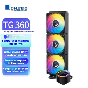Radiador de CPU de ordenador de escritorio Jonsbo TG360 de 12cm ARGB con luz síncrona, ventilador de refrigeración de aire de 5V para aplicación de procesador AM5 - Product Image 3