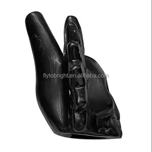 Silbato Azteca de la Muerte de Cerámica Negra con Sonido de Grito - Product Image 5