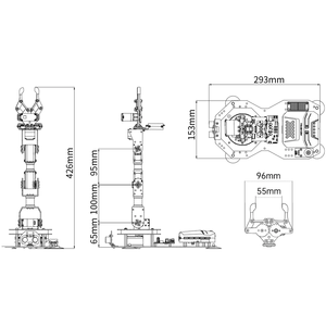 روبوت مكتبي قابل للبرمجة من هايووندر إكس مع رؤية ذكاء اصطناعي وتفاعل صوتي، يدعم أردوينو وسكريتش وبايثون - Product Image 4