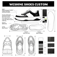 Baskets plateforme homme color block, chaussures de skate synthétiques, style urbain personnalisé, semelle extérieure en caoutchouc, chaussures de marche quotidiennes