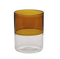 Mug à café personnalisé en verre borosilicate de haute qualité avec un design de style européen et des surpiqûres colorées