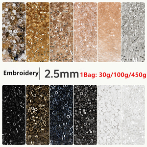 Vente en Gros Perles de Rocailles en Verre Broderie Informatique Qualité Supérieure 2,5 mm - Product Image 2