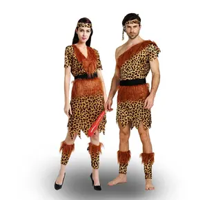 Stage Show Carino Gioco di Ruolo Professionale OEM Per Adulti Stile Selvaggio Cave Savages Costume