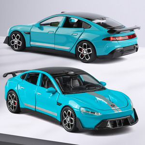 รถของเล่นโมเดลจำลองรถสปอร์ต Xiao Mi SU7 ขนาด 1:32 วัสดุโลหะผสม พร้อมเสียงและไฟ เปิดประตูได้ ดึงหลังวิ่งได้ ของสะสม - Product Image 2