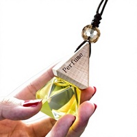 Diffuseurs d'arômes haut de gamme Kaxin pour rétroviseur de voiture (parfum suspendu en verre/bois) – Pendentifs d'huiles essentielles