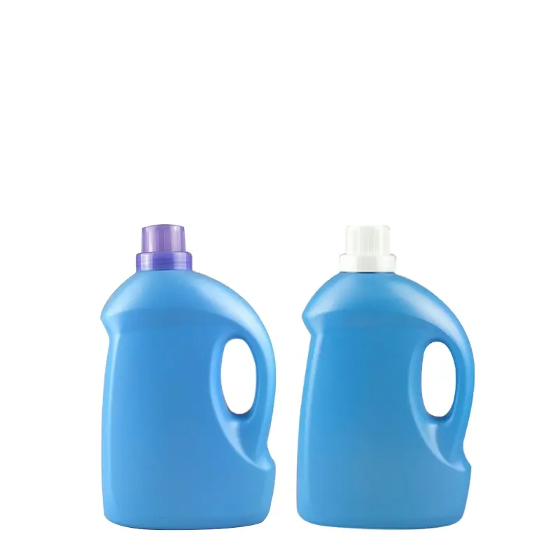 1L 2L 3 litros botella de detergente de plástico para ropa botella de detergente líquido embalaje con tapa