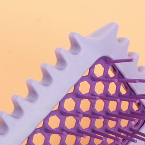 <span class=keywords><strong>Brosse</strong></span> à cheveux démêlante hexagonale creuse à massage, personnalisable avec logo, pour cheveux bouclés – Meilleure vente - Product Image 4