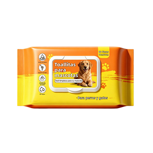 Toallitas para Mascotas 80 Piezas para Perros y Gatos con Aceite de Jojoba y Extracto de Miel - Product Image 1