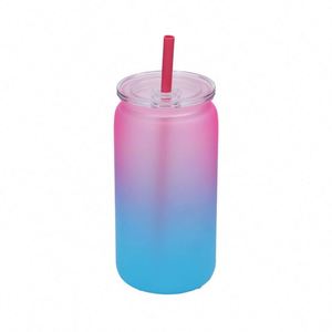 Nouvelles tasses Mason jetables en plastique pour filles avec paille à ventouse, design anti-chute, pour fêtes, usage direct - Product Image 4