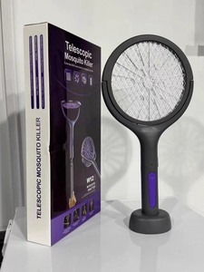 Raqueta Eléctrica Matamoscas, Raqueta Matamosquitos con Pantalla LED de 2500 V, Modos Duales, Recargable, para Interiores, Hogar, Oficina, Patio Trasero - Product Image 6