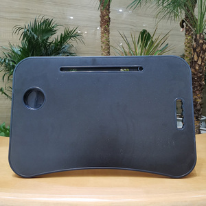 Escritorio para ordenador portátil con portavasos y ranura, adecuado para bandeja de desayuno, escritorio de escritura, mesa de dibujo - Product Image 2
