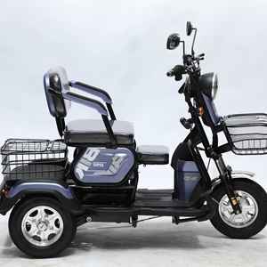 El Mejor Triciclo Eléctrico de 3 Ruedas de 60V 1000W, Scooter para 4 Pasajeros, Carrocería Abierta/Cerrada, Frenos de Disco Delanteros y Traseros, Adultos, Personas Mayores, 30-50Km/h - Product Image 3