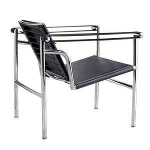 Poltrona Moderna <span class=keywords><strong>in</strong></span> <span class=keywords><strong>Pelle</strong></span> PU con Struttura <span class=keywords><strong>in</strong></span> Metallo per Soggiorno, Ufficio, Hotel e Villa - Product Image 2