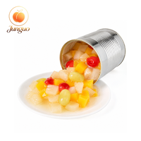 Tropische Fruitcocktail Gebakken 850g Druif Kers Ananas HACCP OEM ODM Bulk Export Private Label Groothandel Leverancier