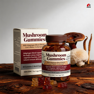 Gomitas de <span class=keywords><strong>Hongos</strong></span> OEM/ODM, Melena de León y Reishi, Apoyo Cognitivo e Inmunológico, a Base de Pectina, Suplemento Dietético GMP/Halal/Kosher - Product Image 6