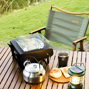 Calentador de gas <span class=keywords><strong>butano</strong></span> portátil de 2L para acampar al aire libre y senderismo Calentador de tienda infrarroja de acero para utensilios de cocina de invierno - Product Image 5