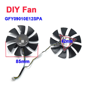 85mm GFY09010E12SPA 4Pin Refroidisseur Ventilateur Remplacer pour ZOTAC Geforce GTX 1060 <span class=keywords><strong>AMP</strong></span> Edition 6 GB GTX <span class=keywords><strong>1070</strong></span> Mini Carte Graphique Refroidissement - Product Image 4