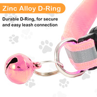 Collier Réfléchissant Ajustable en Nylon pour Chat, Anti-Perte, avec Support en Silicone pour Airtag et GPS, Sécurité Nocturne – Vente en Gros