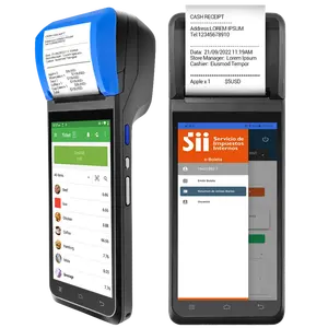 FYJ-F1 Terminal Pos pembayaran kotak sentuh Digital, 5.5/5.99 inci Android 12 NFC
