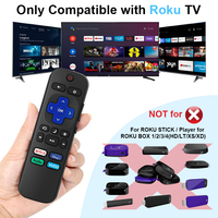 Télécommande universelle TV Offres Spéciales pour téléviseurs intelligents série Roku avec contrôleur de boutons de raccourci Netflix Hulu VUDU 4