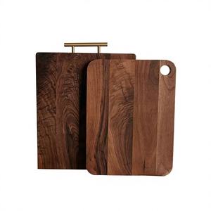 Produits très vendus Planche à découper en bois faite à la main Planche à pain en bois Plateau <span class=keywords><strong>de</strong></span> cuisine Noyer noir Bois dur Usage domestique - Product Image 1