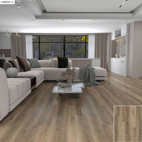 Revêtement de sol SPC rigide commercial en chêne blanc 6 mm, motif chevrons, système de clic, EIR, écologique, avec couche d'usure de 20 mil