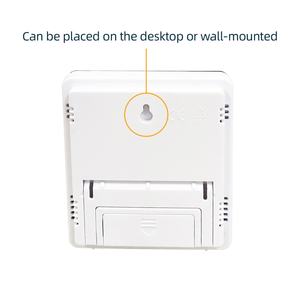 Medidor Digital Profesional de Temperatura y Humedad para Espacio de Trabajo de Extensiones de Pestañas, Color Blanco - Product Image 6