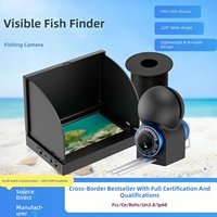Caméra de pêche sous-marine avec écran IPS 4,3'' 5'', étanche IP68, détecteur de poissons vidéo, vision nocturne 220 °   Matériel de pêche pour la pêche en mer depuis un bateau de glace