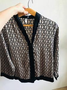 WanBao Chic Geometric Design Nightwear for Premium Comfort in Plus Size Lady <b>Pajama</b> Set - Product Image 4