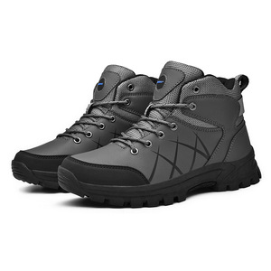 Botas de trabajo resistentes al desgaste para obras de construcción, ropa de trabajo, zapatos deportivos impermeables y antideslizantes para senderismo para hombres - Product Image 4