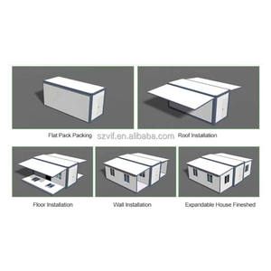 Casa Contenedor Expandible con Techo Triangular, Apartamento de Diseño Moderno y Lujoso, Marca VITA, para Uso en Oficinas, Edificios Escolares, 1 Año de Garantía - Product Image 5