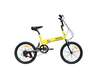 Rich xto — <span class=keywords><strong>v</strong></span>élo de montagne pliable simple de 20 pouces, Double système de freinage <span class=keywords><strong>V</strong></span>, Suspension avant et arrière, vitesse Variable 6 vitesses - Product Image 4